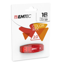 Emtec - Memoria Usb 2.0 - Rosso - ECMMD16GC410 - 16GB Emtec - Memoria Usb 2.0 - Rosso - ECMMD16GC410 - 16GB