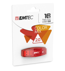 Emtec - Memoria Usb 2.0 - Rosso - ECMMD16GC410 - 16GB Emtec - Memoria Usb 2.0 - Rosso - ECMMD16GC410 - 16GB