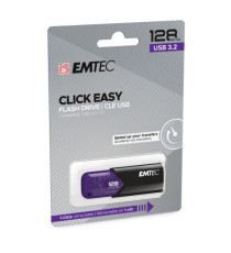 Emtec - Memoria USB B110 USB 3.2 Click&Easy - viola - ECMMD128GB113 - 128 GB Emtec - Memoria USB B110 USB 3.2 Click&Easy - viola - ECMMD128GB113 - 128 GB
