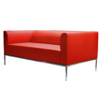 Divanetto Diwa DW2 - 2 posti - con braccioli inclusi - rosso - Unisit Divanetto Diwa DW2 - 2 posti - con braccioli inclusi - rosso - Unisit