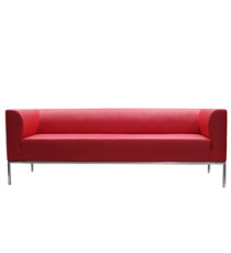 Divanetto Diwa DW3 - 3 posti - con braccioli inclusi - rosso - Unisit Divanetto Diwa DW3 - 3 posti - con braccioli inclusi - rosso - Unisit
