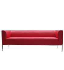 Divanetto Diwa DW3 - 3 posti - con braccioli inclusi - rosso - Unisit Divanetto Diwa DW3 - 3 posti - con braccioli inclusi - rosso - Unisit