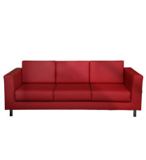 Divanetto Erica EK3 - 3 posti - con braccioli inclusi - rosso - Unisit Divanetto Erica EK3 - 3 posti - con braccioli inclusi - rosso - Unisit