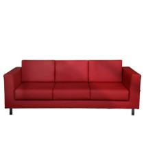 Divanetto Erica EK3 - 3 posti - con braccioli inclusi - rosso - Unisit Divanetto Erica EK3 - 3 posti - con braccioli inclusi - rosso - Unisit