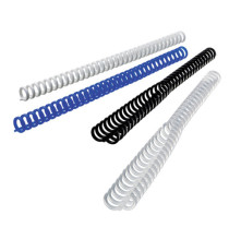 Dorsi ClickBind per rilegatura - riutilizzabili - 12 mm - effetto ghiaccio - Ibico - scatola 50 pezzi Dorsi ClickBind per rilegatura - riutilizzabili - 12 mm - effetto ghiaccio - Ibico - scatola 50 pezzi