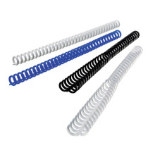 Dorsi ClickBind per rilegatura - riutilizzabili - 12 mm - effetto ghiaccio - Ibico - scatola 50 pezzi Dorsi ClickBind per rilegatura - riutilizzabili - 12 mm - effetto ghiaccio - Ibico - scatola 50 pezzi