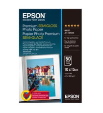 Epson - Premium Semi-Gloss Photo Paper - 10 x 15 cm - 50 Fogli - C13S041765