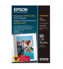 Epson - Premium Semi-Gloss Photo Paper - 10 x 15 cm - 50 Fogli - C13S041765