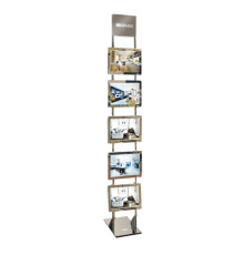 Espositore da pavimento Freestanding LEDMAG - 5 cornici magnetiche A4 retroilluminate a LED - altezza 200 cm - Tecnostyl Espositore da pavimento Freestanding LEDMAG - 5 cornici magnetiche A4 retroilluminate a LED - altezza 200 cm - Tecnostyl