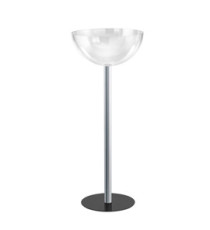 Espositore da terra con 1 semisfera contenitore - Ø 50 cm - altezza 96 cm - Tecnostyl Espositore da terra con 1 semisfera contenitore - Ø 50 cm - altezza 96 cm - Tecnostyl