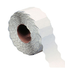 Etichetta a onda - permanente - 26x12 mm - bianco - Markin - rotolo da 1500 etichette Etichetta a onda - permanente - 26x12 mm - bianco - Markin - rotolo da 1500 etichette