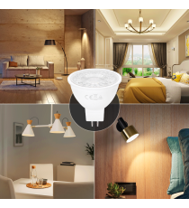 Faretto led MR16 Cob 6W 480 lumen - 3000K luce calda MISURA D50xH48mm equivalenza incandescenza 42W Faretto led MR16 Cob 6W 480 lumen - 3000K luce calda MISURA D50xH48mm equivalenza incandescenza 42W