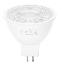Faretto led MR16 Cob 6W 480 lumen - 3000K luce calda MISURA D50xH48mm equivalenza incandescenza 42W Faretto led MR16 Cob 6W 480 lumen - 3000K luce calda MISURA D50xH48mm equivalenza incandescenza 42W