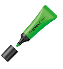 Evidenziatore stabilo Neon - punta a scalpello - tratto da 2,0-5,0mm - colore verde - Stabilo Evidenziatore stabilo Neon - punta a scalpello - tratto da 2,0-5,0mm - colore verde - Stabilo