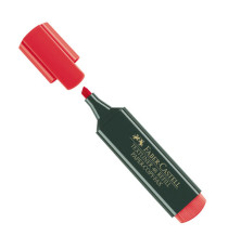 Evidenziatore Textliner 48 -  punta di 3 differenti larghezze: 5,0-3,0-1,0mm - rosso - Faber-Castell