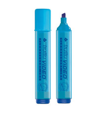 Evidenziatore Tratto Video  - punta a scalpello - tratto da 1,0mm-5,0mm - azzurro - Tratto Evidenziatore Tratto Video  - punta a scalpello - tratto da 1,0mm-5,0mm - azzurro - Tratto