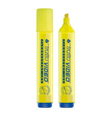 Evidenziatore Tratto Video  - punta a scalpello - tratto da 1,0mm-5,0mm - giallo - Tratto Evidenziatore Tratto Video  - punta a scalpello - tratto da 1,0mm-5,0mm - giallo - Tratto