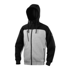 Felpa Borgo - con cappuccio - taglia XXL - grigio/nero - Deltaplus