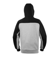 Felpa Borgo - con cappuccio - taglia XXL - grigio/nero - Deltaplus