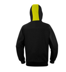 Felpa Borgo - con cappuccio - taglia XXL - nero/giallo - Deltaplus