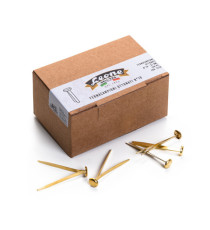 Fermacampioni ottonati - n. 10 - 5 cm - Leone - conf. 100 pezzi Fermacampioni ottonati - n. 10 - 5 cm - Leone - conf. 100 pezzi