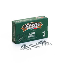 Fermagli zincati - n. 3 - 2,8 cm - Leone - conf. 100 pezzi Fermagli zincati - n. 3 - 2,8 cm - Leone - conf. 100 pezzi