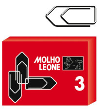 Fermagli zincati - n. 3 - 2,9 cm - Molho Leone - conf. 100 pezzi Fermagli zincati - n. 3 - 2,9 cm - Molho Leone - conf. 100 pezzi