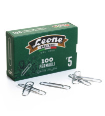Fermagli zincati - n. 5 - 4,9 cm - Leone - conf. 100 pezzi