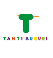Festone Tanti Auguri - in cartoncino - 6 mt - Big Party Festone Tanti Auguri - in cartoncino - 6 mt - Big Party