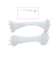 Fili manuali di sicurezza - 12,5 cm - trasparente - Lebez - conf. 1000 pezzi