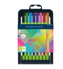 Fineliner Line-Up - punta 0,4mm - colori assortiti - Schneider - astuccio 8 colori