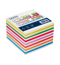Foglietti Cubo - mix colori forti - 95 x 95mm - 80gr - 750 fogli - Favini Foglietti Cubo - mix colori forti - 95 x 95mm - 80gr - 750 fogli - Favini