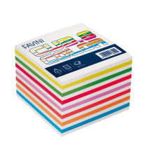 Foglietti Cubo - mix colori forti - 95 x 95mm - 80gr - 750 fogli - Favini Foglietti Cubo - mix colori forti - 95 x 95mm - 80gr - 750 fogli - Favini