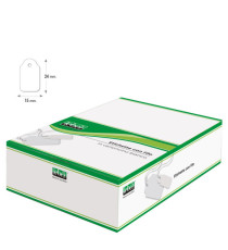 Etichette con filo A388 - 15 x 24 mm - bianco - Lebez - conf. 1000 pezzi