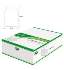 Etichette con filo A392 - 36 x 53 mm - bianco - Lebez - conf. 500 pezzi