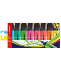 Evidenziatore Boss Original - punta a scalpello - tratto 2 - 5 mm - colori assortiti - Stabilo - busta 8 pezzi Evidenziatore Boss Original - punta a scalpello - tratto 2 - 5 mm - colori assortiti - Stabilo - busta 8 pezzi