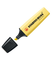 Evidenziatore Boss Original Pastel - punta a scalpello - tratto 2 - 5 mm - giallo banana 144 - Stabilo
