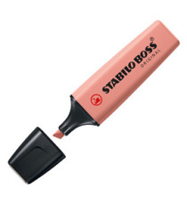 Evidenziatore Stabilo Boss NatureColors - tratto 2 + 5 mm - terra di siena - Stabilo Evidenziatore Stabilo Boss NatureColors - tratto 2 + 5 mm - terra di siena - Stabilo