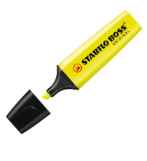 Evidenziatore Stabilo Boss Original - punta a scalpello - tratto 2 - 5 mm - giallo 24 - Stabilo