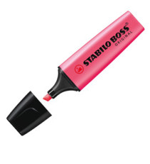 Evidenziatore Stabilo Boss Original - punta a scalpello - tratto 2 - 5 mm - rosa 56 - Stabilo