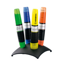 Evidenziatore Stabilo Luminator - punta a scalpello - tratto 2,0-5,0mm - set 4 colori - Stabilo