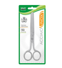 Forbice 056 - punta tonda - 15 cm - acciaio inox - Lebez Forbice 056 - punta tonda - 15 cm - acciaio inox - Lebez