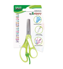 Forbice Snippy - personalizzabile - punta tonda - 13 cm - lama acciaio - colori assortiti - Lebez