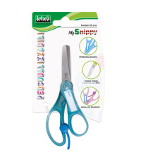 Forbice Snippy - personalizzabile - punta tonda - 13 cm - lama acciaio - colori assortiti - Lebez