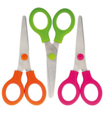 Forbice Snippy Color - punta tonda - 13 cm - lama acciaio - colori assortiti - Lebez