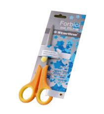 Forbici - 17,8 cm - lama in acciaio - impugnatura morbida - arancione - Starline