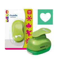 Fustella - motivo cuore - dim. sagoma 25 mm - Deco Fustella - motivo cuore - dim. sagoma 25 mm - Deco