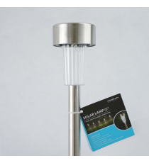 Lampada solare da giardino GS001 led 1,2W misura 36x5.5cm - IP44 lampione, segnapassi ad energia solare con pannello incorporato