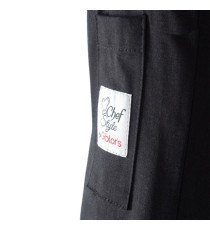 Giacca cuoco Adriano - da uomo - manica lunga - taglia M - nero - Giblor's