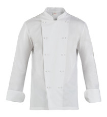 Giacca cuoco Adriano - da uomo - manica lunga - taglia XL - bianco - Giblor's